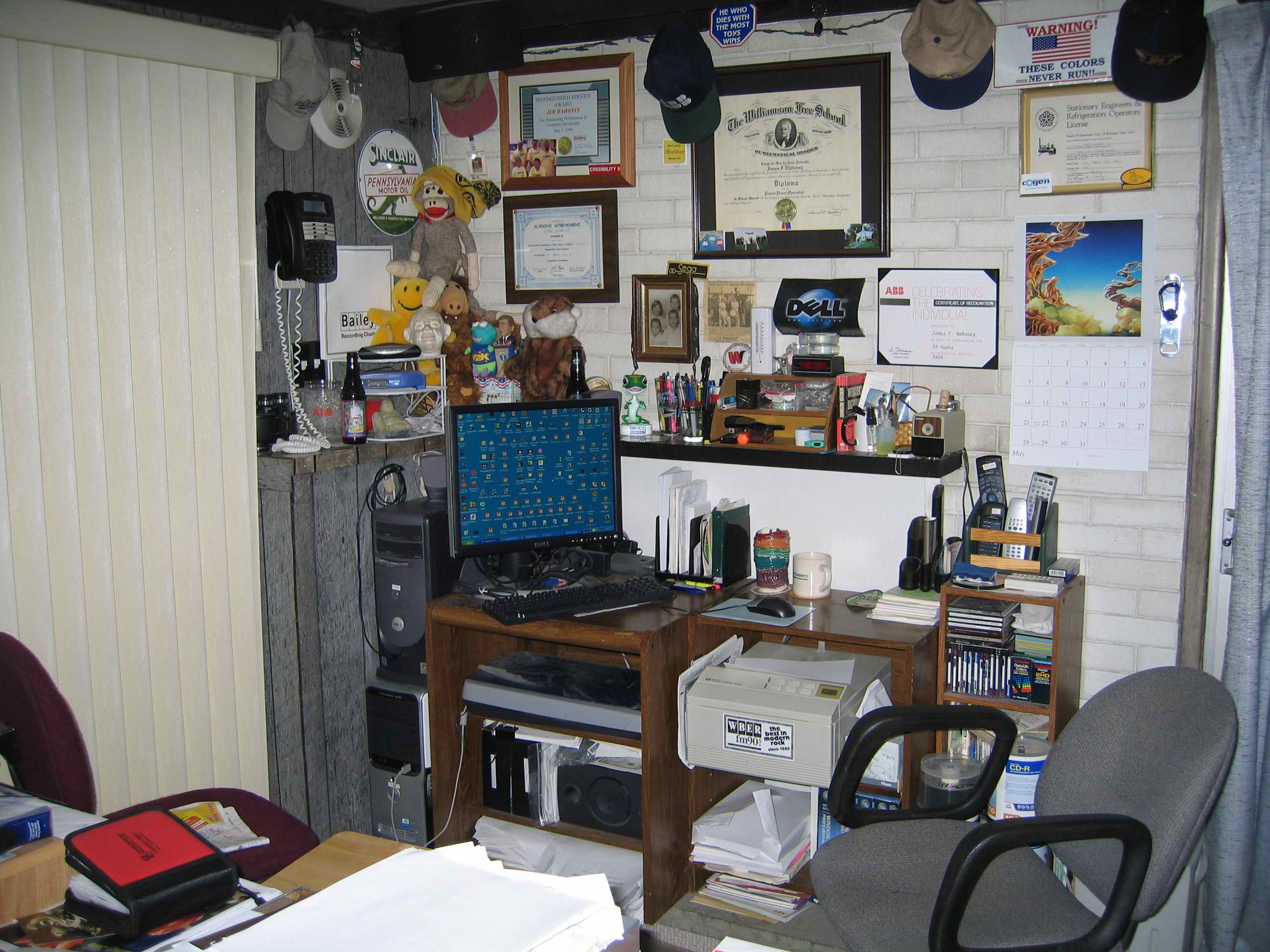 Mission Control: computer pod from which we venture out